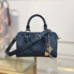 Replica Louis Vuitton Nano Speedy Handbag M26510 Blu scuro Imitazioni Replica Louis Vuitton Nano Speedy Handbag M26510 Blu scuro