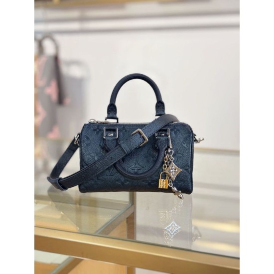 Replica Louis Vuitton Nano Speedy Handbag M26510 Blu scuro Imitazioni Replica Louis Vuitton Nano Speedy Handbag M26510 Blu scuro