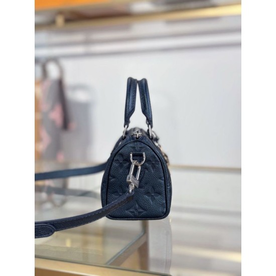 Replica Louis Vuitton Nano Speedy Handbag M26510 Blu scuro Imitazioni Replica Louis Vuitton Nano Speedy Handbag M26510 Blu scuro
