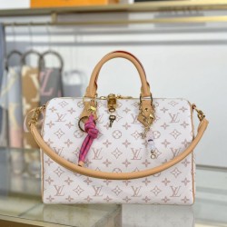 Replica Louis Vuitton Speedy Soft 30 Lucky Bag M15108 Bianco bicolore
