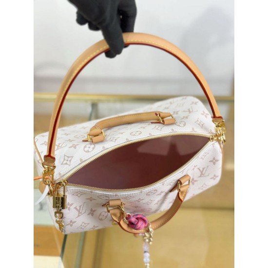 Replica Louis Vuitton Speedy Soft 30 Lucky Bag M15108 Bianco bicolore Imitazioni Replica Louis Vuitton Speedy Soft 30 Lucky Bag M15108 Bianco bicolore