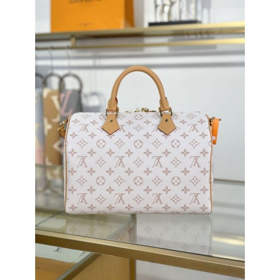 Replica Louis Vuitton Speedy Soft 30 Lucky Bag M15108 Bianco bicolore Imitazioni Replica Louis Vuitton Speedy Soft 30 Lucky Bag M15108 Bianco bicolore