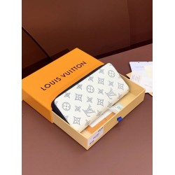 Pari LV Portafoglio verticale Zippy M62295 Bianco bicolore
