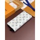 Replica Pari LV Portafoglio verticale Zippy M62295 Bianco bicolore Imitazioni Replica Pari LV Portafoglio verticale Zippy M62295 Bianco bicolore