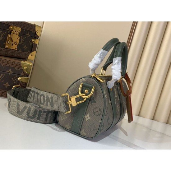 Replica M26930 Borsa da viaggio LV Keepall Bandoulière 25 Verde Imitazioni Replica M26930 Borsa da viaggio LV Keepall Bandoulière 25 Verde