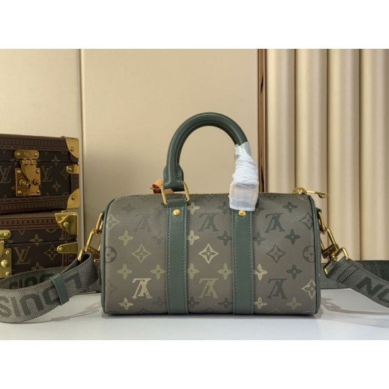 Replica M26930 Borsa da viaggio LV Keepall Bandoulière 25 Verde Imitazioni Replica M26930 Borsa da viaggio LV Keepall Bandoulière 25 Verde