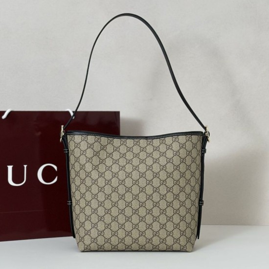 Replica Perfetta a tracolla piccola Gucci GG Emblem 848881 GG Nero