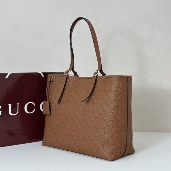 Replica Borsa tote media Gucci GG Emblem 847456 Bordeaux Imitazioni Replica Borsa tote media Gucci GG Emblem 847456 Bordeaux