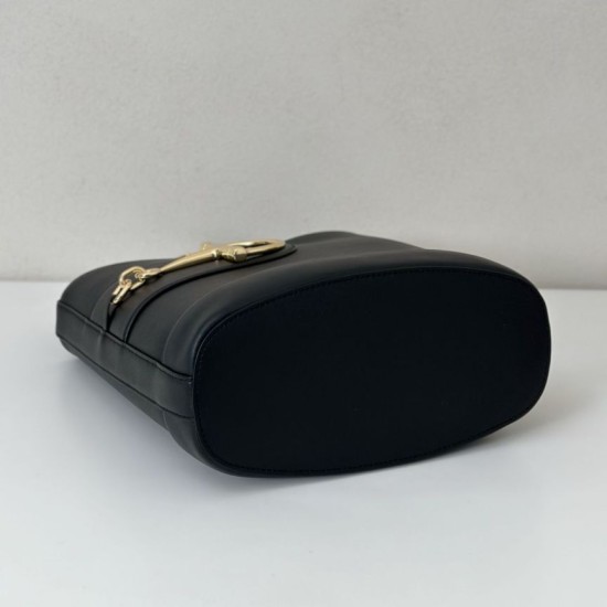 Replica Gucci 833660 Borse Alta Qualità a secchiello piccola Nera Imitazioni Replica Gucci 833660 Borse Alta Qualità a secchiello piccola Nera