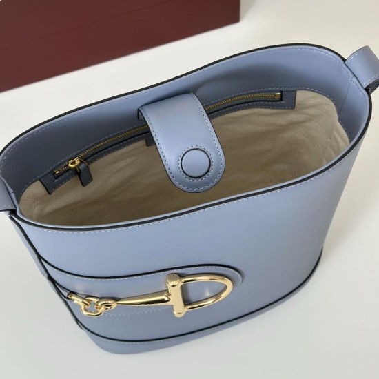 Replica Gucci 833660 Borsa a secchiello piccola Blu Imitazioni Replica Gucci 833660 Borsa a secchiello piccola Blu