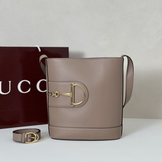 Replica Gucci 833660 Borsa a secchiello piccola Rosa Imitazioni Replica Gucci 833660 Borsa a secchiello piccola Rosa