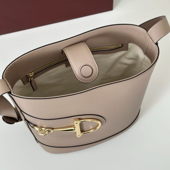 Replica Gucci 833660 Borsa a secchiello piccola Rosa Imitazioni Replica Gucci 833660 Borsa a secchiello piccola Rosa