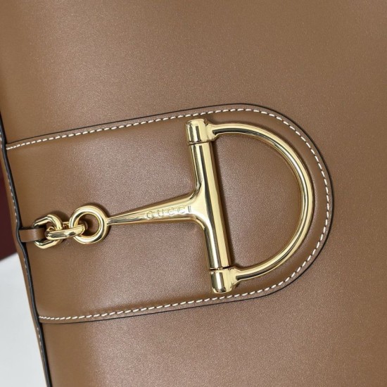 Replica Gucci 833660 Borsa a secchiello piccola Marrone Imitazioni Replica Gucci 833660 Borsa a secchiello piccola Marrone
