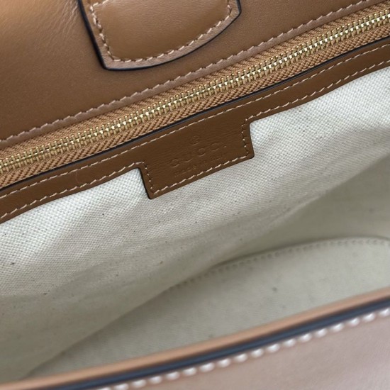 Replica Gucci 833660 Borsa a secchiello piccola Marrone Imitazioni Replica Gucci 833660 Borsa a secchiello piccola Marrone