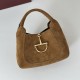 Replica Borsa a mano media Gucci Softbit in pelle scamosciata 837467 Marrone Imitazioni Replica Borsa a mano media Gucci Softbit in pelle scamosciata 837467 Marrone