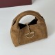 Replica Borsa a mano media Gucci Softbit in pelle scamosciata 837467 Marrone Imitazioni Replica Borsa a mano media Gucci Softbit in pelle scamosciata 837467 Marrone
