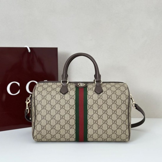 Replica Borse bauletto grande Gucci Ophidia Marrone 836824 Imitazioni Replica Borse bauletto grande Gucci Ophidia Marrone 836824