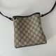 Replica Borse Alta Qualità a secchiello piccola Gucci GG Emblem 815118 Nera Imitazioni Replica Borse Alta Qualità a secchiello piccola Gucci GG Emblem 815118 Nera
