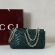 Replica Borsa 1:1 a tracolla media Gucci GG Marmont 837267 verde Imitazioni Replica Borsa 1:1 a tracolla media Gucci GG Marmont 837267 verde