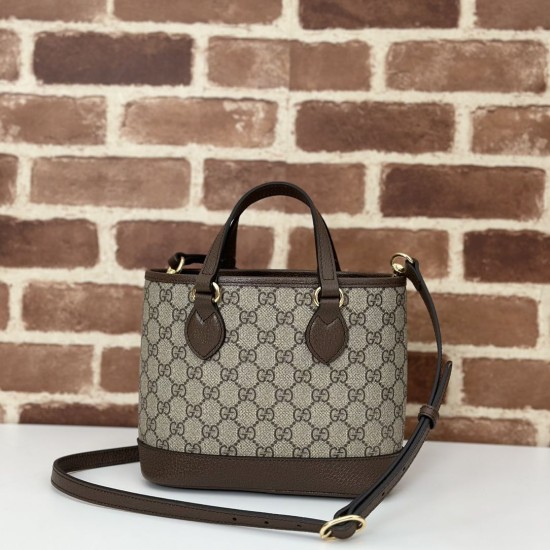 Replica Borsa tote piccola Gucci Ophidia 811716 caffè