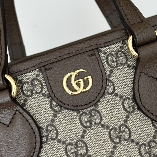 Replica Borsa tote piccola Gucci Ophidia 811716 caffè