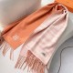 Replica Alta gamma Sciarpa unisex classica Hermès in cashmere 70x200 arancione