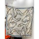 Replica Borsa Sciarpa reversibile in cashmere Hermès con motivo a cavallo che salta 140 Blu