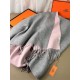 Replica Scialle reversibile classico in cashmere bicolore Hermès 70 x 200 Grigio/Rosa Imitazioni Replica Scialle reversibile classico in cashmere bicolore Hermès 70 x 200 Grigio/Rosa