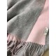 Replica Scialle reversibile classico in cashmere bicolore Hermès 70 x 200 Grigio/Rosa Imitazioni Replica Scialle reversibile classico in cashmere bicolore Hermès 70 x 200 Grigio/Rosa