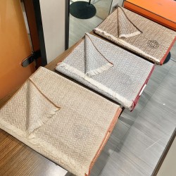 Replica Sciarpa in lana a spina di pesce Hermès 36 x 200 cm