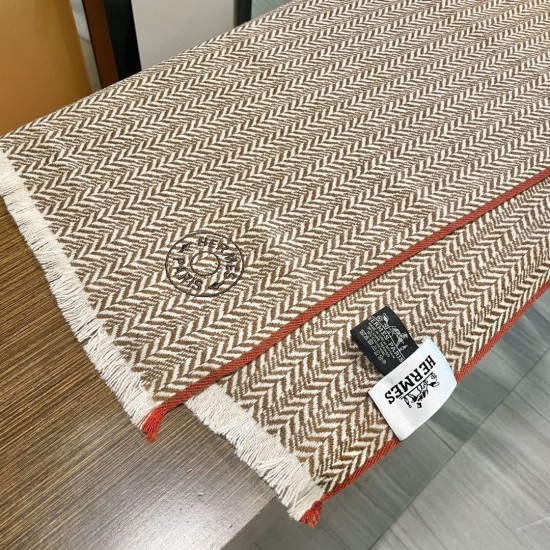 Replica Sciarpa in lana a spina di pesce Hermès 36 x 200 cm Imitazioni Replica Sciarpa in lana a spina di pesce Hermès 36 x 200 cm