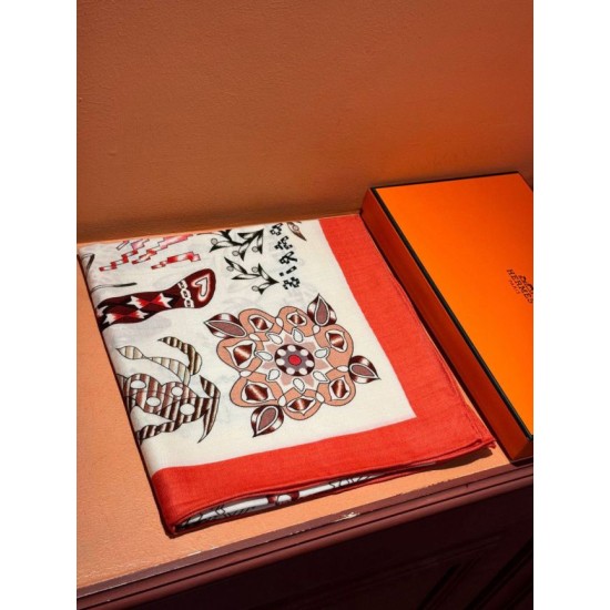Replica Pari Sciarpa quadrata reversibile in velluto colorato Hermès 140 cm Rosso Imitazioni Replica Pari Sciarpa quadrata reversibile in velluto colorato Hermès 140 cm Rosso
