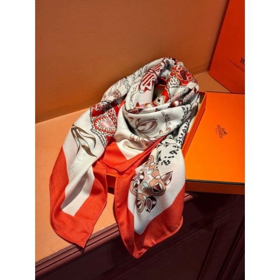 Replica Pari Sciarpa quadrata reversibile in velluto colorato Hermès 140 cm Rosso Imitazioni Replica Pari Sciarpa quadrata reversibile in velluto colorato Hermès 140 cm Rosso