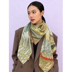 Pari Scialle Hermès in seta e cashmere tono su tono double face 140 03 Pari Scialle Hermès in seta e cashmere tono su tono double face 140 03