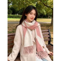 Sciarpa Hermès in cashmere sfumato multicolore da coppia 32 x 190 Rosa Sciarpa Hermès in cashmere sfumato multicolore da coppia 32 x 190 Rosa