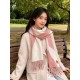 Replica Sciarpa Hermès in cashmere sfumato multicolore da coppia 32 x 190 Rosa Imitazioni Replica Sciarpa Hermès in cashmere sfumato multicolore da coppia 32 x 190 Rosa