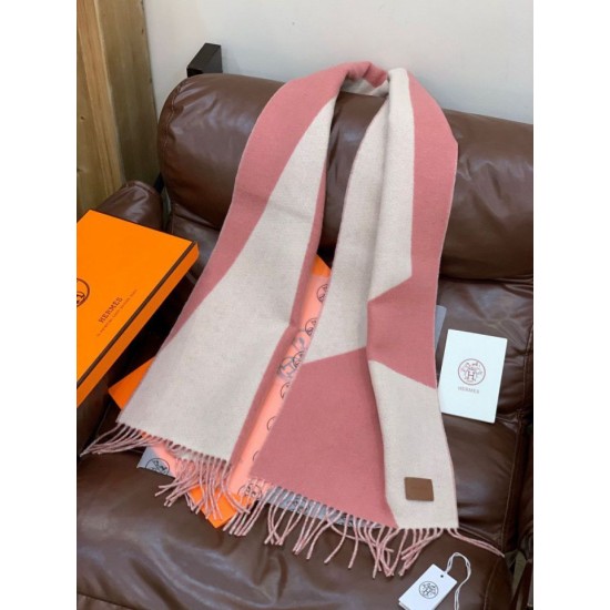 Replica Sciarpa Hermès in cashmere sfumato multicolore da coppia 32 x 190 Rosa Imitazioni Replica Sciarpa Hermès in cashmere sfumato multicolore da coppia 32 x 190 Rosa