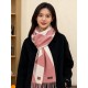Replica Sciarpa Hermès in cashmere sfumato multicolore da coppia 32 x 190 Rosa Imitazioni Replica Sciarpa Hermès in cashmere sfumato multicolore da coppia 32 x 190 Rosa