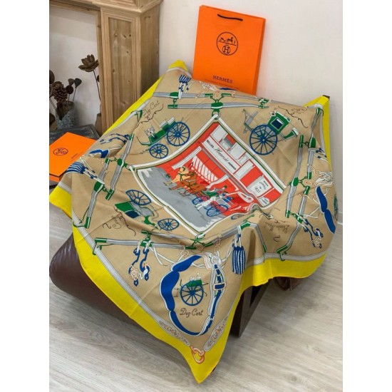 Replica Borsa Sciarpa quadrata reversibile in cashmere Hermès 140 Giallo Imitazioni Replica Borsa Sciarpa quadrata reversibile in cashmere Hermès 140 Giallo