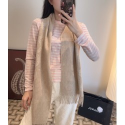 Sciarpa classica reversibile in lana d'agnello Hermès 35 x 200