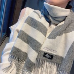 Replica Pari Sciarpa Hermès Horse in cashmere 30 x 140 cm Grigio
