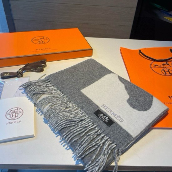 Replica Pari Sciarpa Hermès Horse in cashmere 30 x 140 cm Grigio Imitazioni Replica Pari Sciarpa Hermès Horse in cashmere 30 x 140 cm Grigio