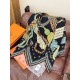 Replica Foulard quadrato in velluto intrecciato a mano Hermès, 140 nero