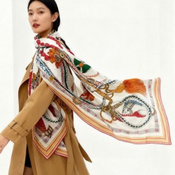 Replica Foulard quadrato in velluto intrecciato a mano Hermès, 140 arancione