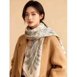 Hermès Rare Treasures Fazzoletto in cashmere reversibile 140 02 Hermès Rare Treasures Fazzoletto in cashmere reversibile 140 02