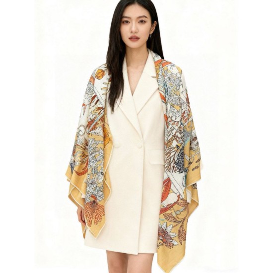 Replica Pari Hermès Rare Treasures Fazzoletto in cashmere reversibile 140 03 Imitazioni Replica Pari Hermès Rare Treasures Fazzoletto in cashmere reversibile 140 03