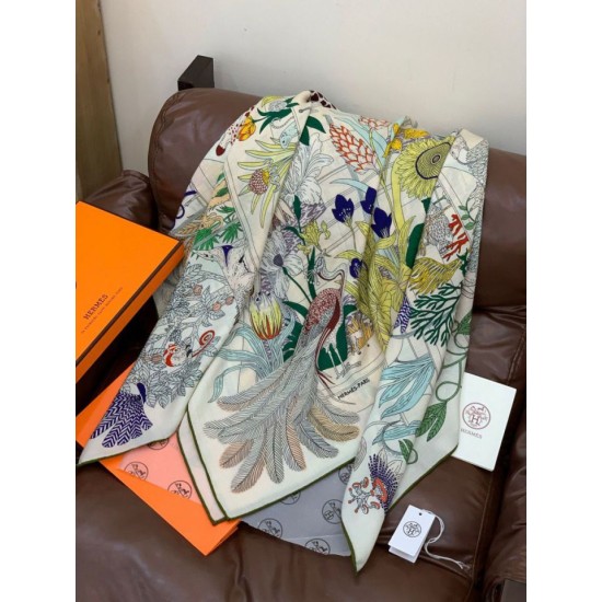 Replica Hermès Rare Treasures Fazzoletto in cashmere reversibile 140 05 Imitazioni Replica Hermès Rare Treasures Fazzoletto in cashmere reversibile 140 05