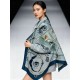 Replica Hermès Rare Treasures Fazzoletto in cashmere reversibile 140 Blu Imitazioni Replica Hermès Rare Treasures Fazzoletto in cashmere reversibile 140 Blu
