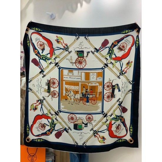 Replica Alta gamma Hermès Rare Treasures Fazzoletto in cashmere reversibile 140 Nero Imitazioni Replica Alta gamma Hermès Rare Treasures Fazzoletto in cashmere reversibile 140 Nero