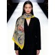 Replica Fazzoletto reversibile in cashmere Hermès Rare Treasures, 140 giallo Imitazioni Replica Fazzoletto reversibile in cashmere Hermès Rare Treasures, 140 giallo